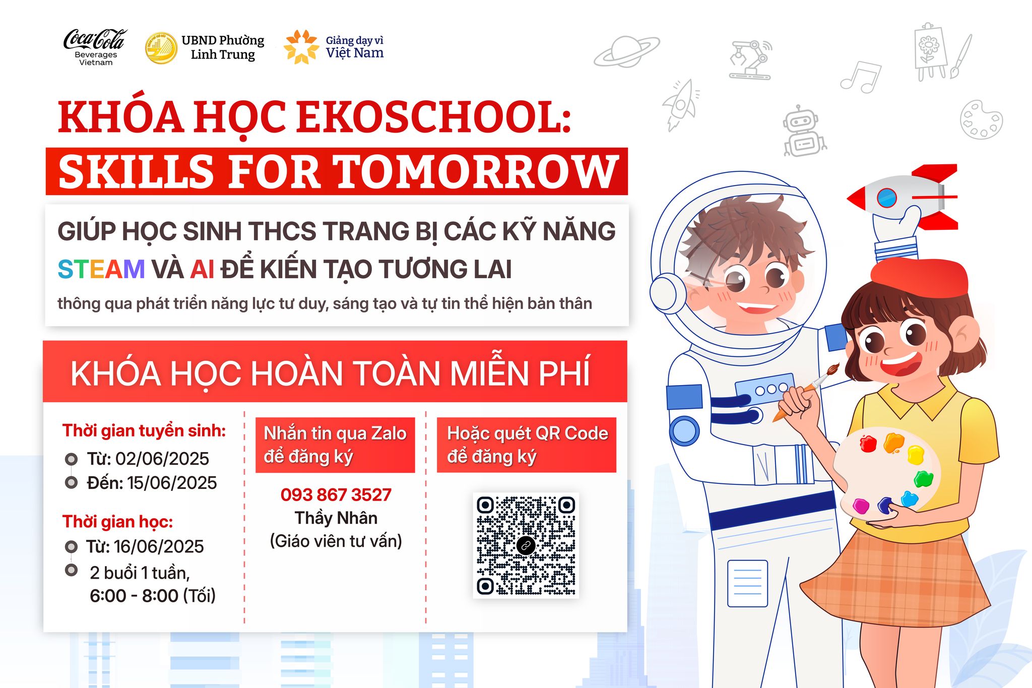 EKO SCHOOL – KHÓA HỌC MÙA HÈ STEAM VÀ AI 2025 ĐÃ QUAY TRỞ LẠI!